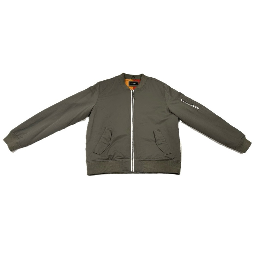 Barney Cools VIP Bomber Army Green Men's Bomber Jacket